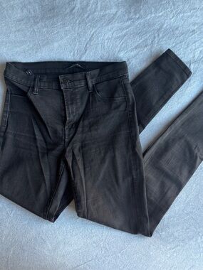 J Brand Black High-Rise Skinny Jeans
